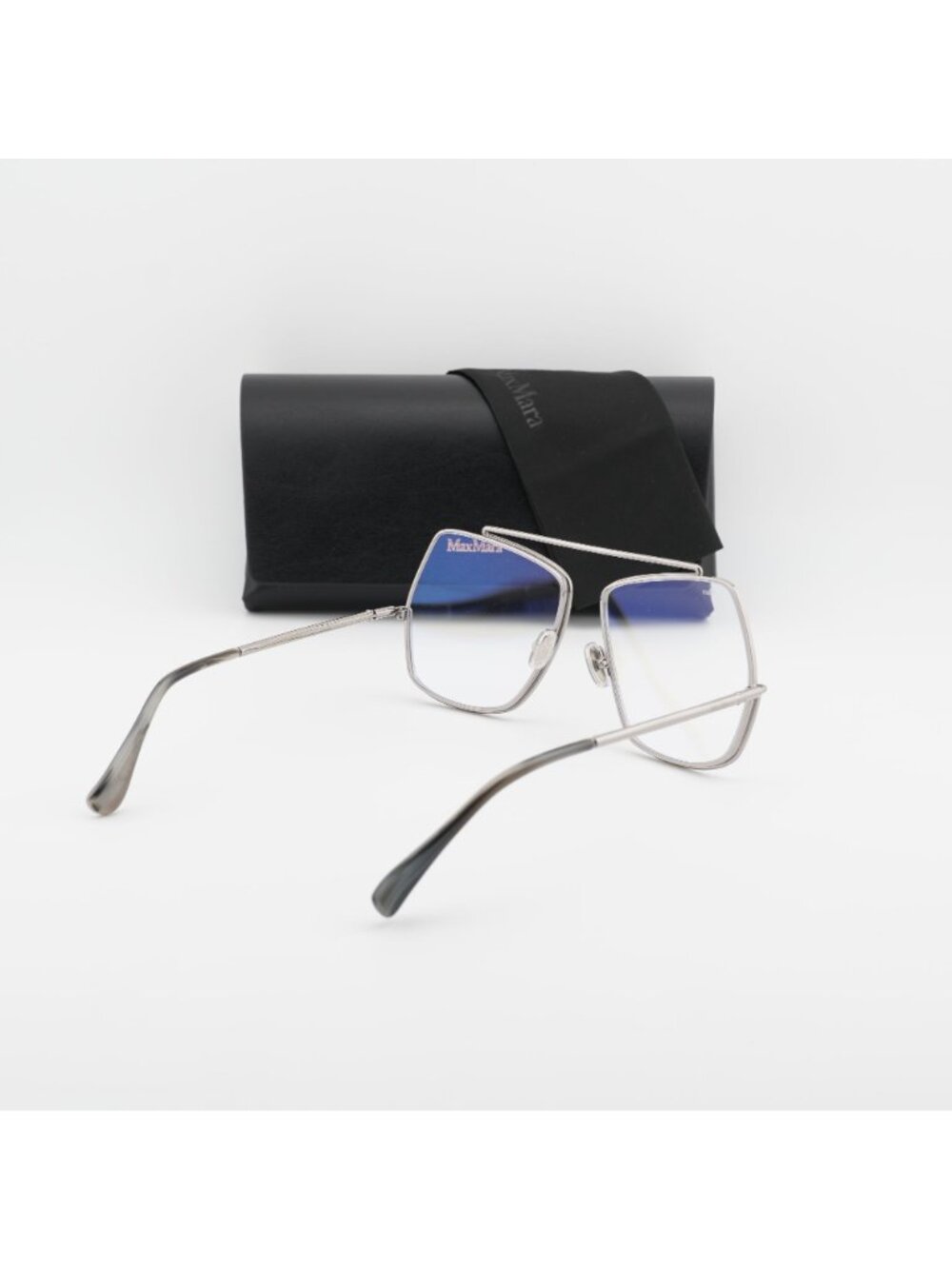 Max Mara MM5118-B 014 Butterfly Eyeglasses 58mm - Silver - Picture 11 of 11